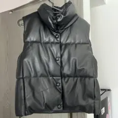 ZARA ブラック キルティングベスト