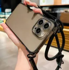 新品】iPhone17pro【ケース】ショルダー【ストラップ】シンプル
