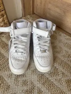 Nike Air Force 1 ホワイト ハイカット　24.5