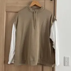 メンズ重ね着風カットソーMＬ2点セット