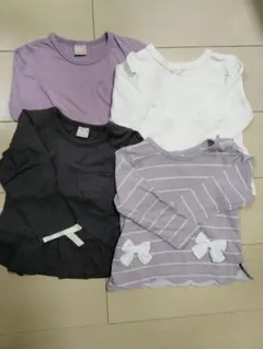 長袖トップス　ロンT　まとめ売り（紫・白・グレー）