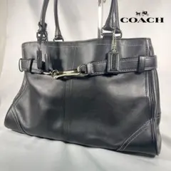 【極美品✨】COACH レザー ハンドバッグ ブラック コーチ