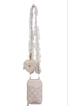 ロゼミューズorgan frill mini shoulder ピンク