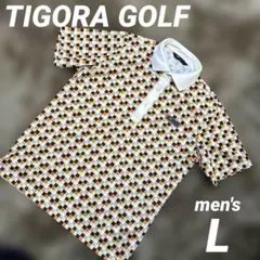 TIGORA GOLF ティゴラ ゴルフ　ポロシャツ　メンズ　Lサイズ 半袖