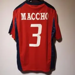 サッカーユニフォーム レッド ネイビー MACCHO 3
