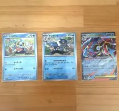 メガゲッコウガex(RR)、ケロマツ、ゲコガシラの3枚セット