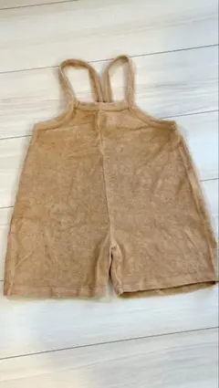 organic zoo Gold Terry Cropped Dungarees