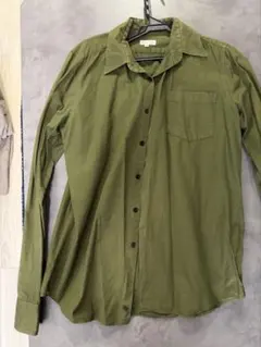 DRIES VAN NOTEN ドリス　オリーグリーン ボタンアップシャツのサムネイル