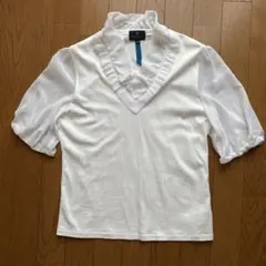 LANVIN フリル付きVネックシャツ 38のサムネイル