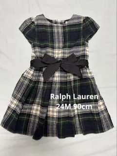 ポロラルフローレン チェック柄半袖ワンピース