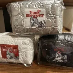 エニマイくじ　ハローキティ×富江　　D賞マルチポーチ　3種コンプリートセット