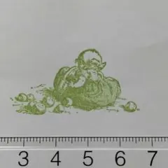 ドイツ ラバースタンプ 女の子 はんこ 果物 野菜 スタンプ 海外スタンプ