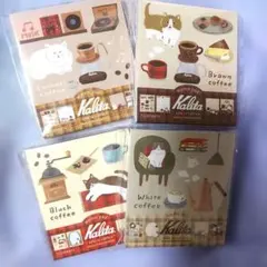 古川紙工　カリタ珈琲　猫がかわいいメモパッド　4種　セット　Kalitaのサムネイル