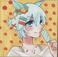 ウマ娘 セイウンスカイ 手描きイラスト 豆色紙