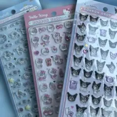 正規品 サンリオ ボンボンドロップシールミニ キティ クロミ シナモロール