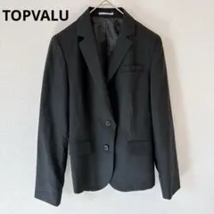 TOPVALU ビジネス　ジャケット 黒 ブラック　スーツ　トップバリュー