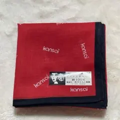 kansai ハンカチ ロゴ柄 レッドのサムネイル