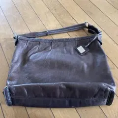 PELLE BORSA ダークブラウン ショルダーバッグ