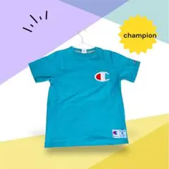 チャンピオンChampion ターコイズ系　Tシャツ Mサイズ