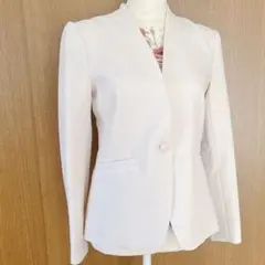 【値下げ】ノーカラー ジャケット 薄手 セレモニー L 美品