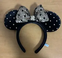 ドット柄パール付きカチューシャ