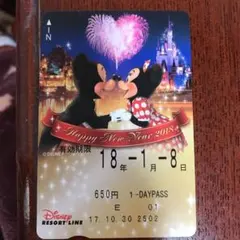 ディズニー リゾートライン フリーきっぷ Happy New Year 2018 ディズニー リゾートライン フリーきっぷ Happy New Year 2018 - メルカリ