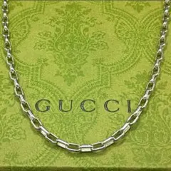 GUCCI レクタングル オーバル チェーン ネックレス 52cm グッチ - メルカリ
