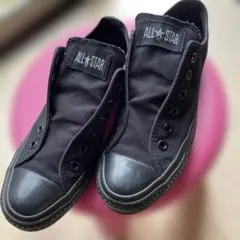 ALL STAR ALLブラック スリッポンスニーカーJP/24.0cm