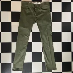 Dickies オリーブ スリムフィット チノ