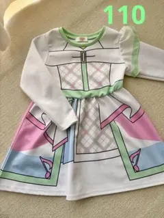 値下げ　アイドルプリキュア　ズキューン　長袖ワンピース 110センチ