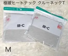 ユニクロ C 極暖ヒートテック カシミヤ ブレンドクルーネック ナチュラル M