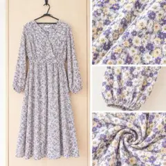 ehka sopo カシュクールワンピース　長袖
