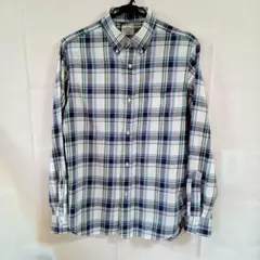 【COEN】ボタンダウンチェックシャツ（L）