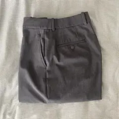 ユニクロ タックワイドパンツ 丈長め Lサイズ グレー
