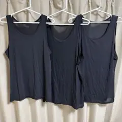 【L&XLサイズ】ユニクロエアリズム タンクトップ3枚セット