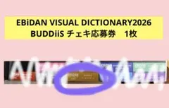 EBiDAN VISUAL DICTIONARY2026チェキ応募券　1枚