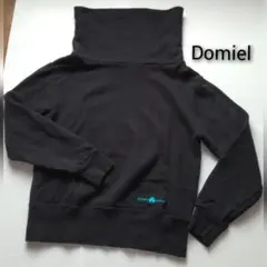 黒 クロップド タートルネックトレーナー スウェット トップス ショート丈