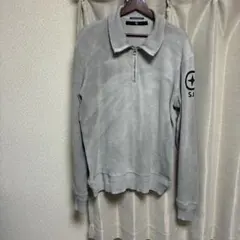 STONE ISLAND ハーフジップロングスリーブSサイズ ホワイト - メルカリ
