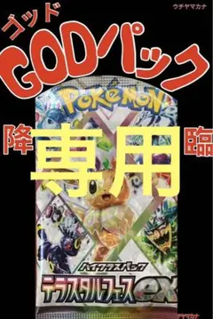 最安値 ポケモンカード テラスタルフェスex ゴッドパック GOD 新品 美品