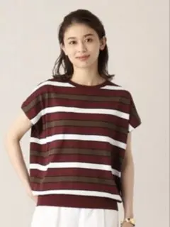 【新品未着用】 untitled フレンチスリーブ サマーニット