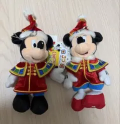 TDL 28周年 ミッキーマウス プリンスチャーミング ぬいぐるみバッジ