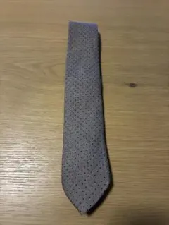 Paul Smith ネクタイ グレー ブルードット柄(毛79%シルク21%)