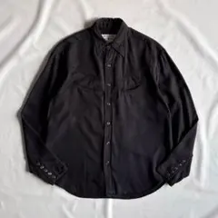 80s RALPH LAUREN rayon western shirt BLK - メルカリ