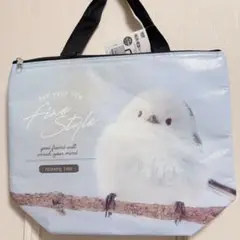 新品 匿名 シマエナガ 保冷 保温 トートバッグ 弁当 買い物 外出 フォト柄