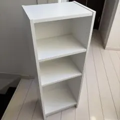 【東京都江東区引取前提】ホワイト 4段本棚
