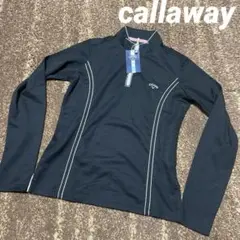 新品未使用タグ付き callaway レディース 長袖ハーフジップシャツ S