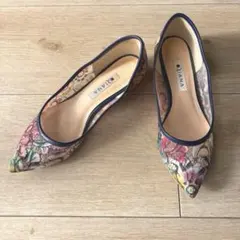 美品⭐︎ 【DIANA】ダイアナ パンプス 絵画シリーズ 葛飾北斎　23cm