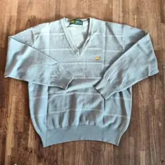 Golden Bear グレー Vネックセーター