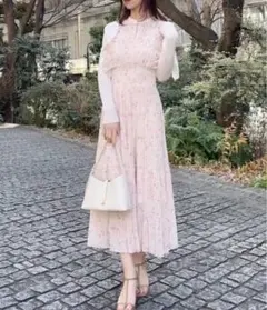 snidel Sustainableフリルワンピース