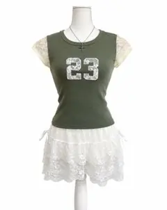 shop faerie pad shoulder raglan half top - メルカリ
